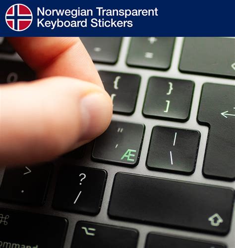Norwegian Transparent Keyboard Stickers | Keyshorts