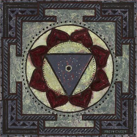 Yantra of Kali, Embellished Painting by Misty Carey | Saatchi Art