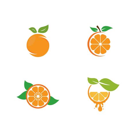 Orange template logo design. Vector 14418379 Vector Art at Vecteezy