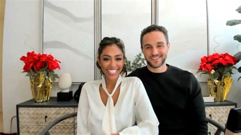 Tayshia Adams and Zac Clark talk 'Bachelorette' engagement, Christmas ...