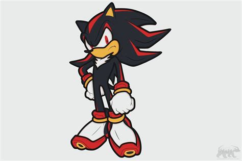 Shadow the Hedgehog Layered Design for cutting - LaserCraftum