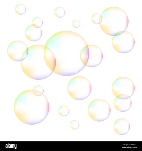 Transparent Colorful Foam Bubbles Stock Photo - Alamy