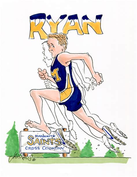 Track/Cross Country Cartoon | Fun Gift for Track/cross Country Runner