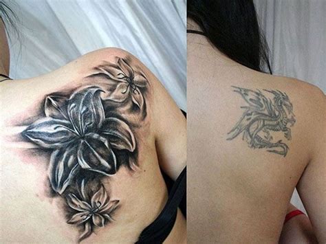 Back Shoulder Tattoo Cover Up For Women - Viraltattoo