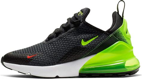 Amazon.com | Nike Kids' Grade School Air Max 270 Shoes (4.5, Black/Volt ...