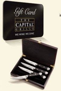 Free Capital Grille Steak Knives with Gift Card Purchase | Steak knives, Steak knife set, Gift card