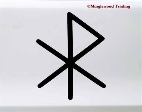 Love Bind Rune Vinyl Sticker - Viking Symbol Glyph Bindrune - Die Cut Decal | eBay