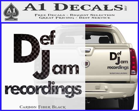 Def Jam Recordings Logo RDZ Decal Sticker » A1 Decals