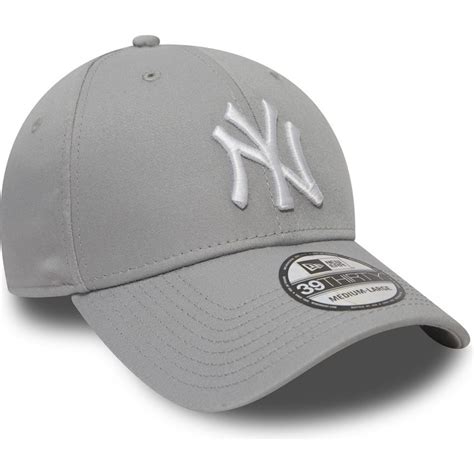 New Era Curved Brim 39THIRTY Classic New York Yankees MLB Grey Fitted ...