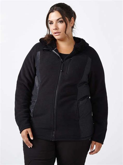 Sports - Plus-Size Hooded Fleece Jacket | Penningtons