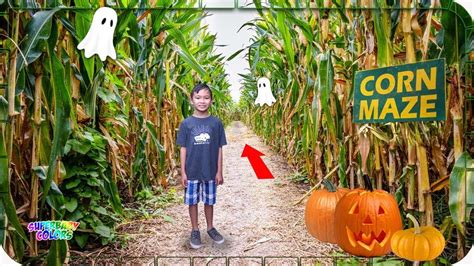 Lost In A Giant Corn Maze!!! Halloween Pumpkin Patch Fun! - YouTube