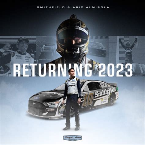 Smithfield and Almirola Return to Stewart-Haas Racing with Multiyear ...