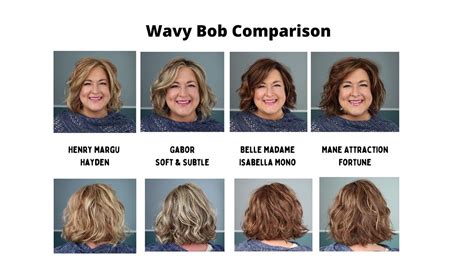 WAVY BOB WIGS! Comparing 4 Wavy Bobs: Hayden, Fortune, Soft & Subtle, Isabella Mono - YouTube