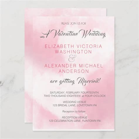 Two Hearts/Valentines Theme/ Wedding Invitation | Zazzle