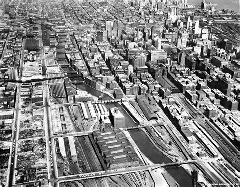 Vintage aerial view looking north, 1920s | From 1895 until 1… | Flickr