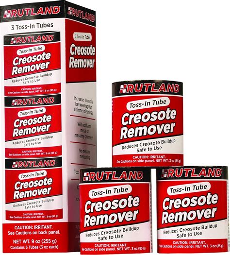 Amazon.com : Rutland Products Creosote Remover, 3 oz. Toss-in Canister (3-Pack), Beige : Sports ...