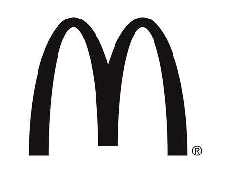 McDonalds Black Arches Logo transparent PNG - StickPNG