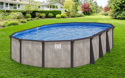 12′ x 24′ Oval 52″ Deep Brentwood Above Ground Pool Kit – Best Above ...