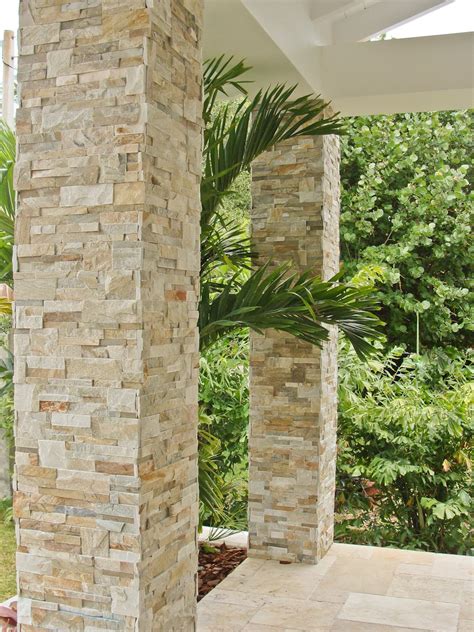 Add curb appeal to your home with natural stone veneer panels for exterior and interior with our ...