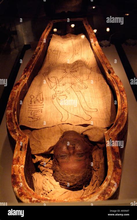 Mummy of a high priest of Amun-Ra, Mummification Museum, Luxor, Egypt ...