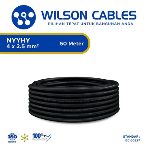 NYYHY 4x2.5 mm2 / Kabel Listrik Tembaga Wilson Cables | Lazada Indonesia