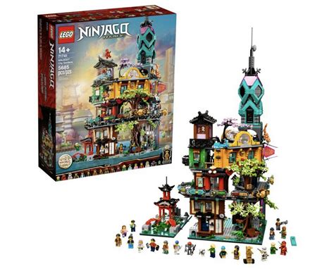 LEGO NINJAGO NINJAGO City Gardens 71741 Building Toy Featuring 19 ...