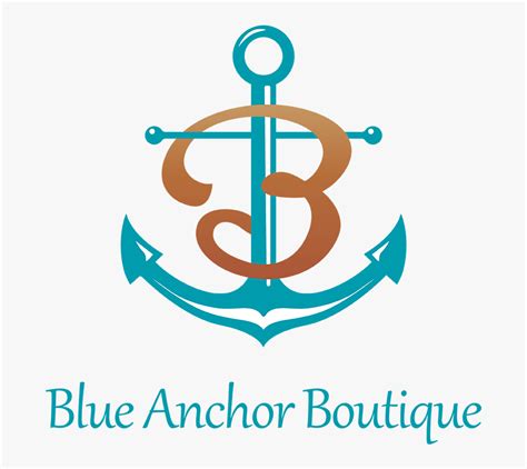 Elegant, Playful, Retail Logo Design For Blue Anchor - Graphic Design, HD Png Download - kindpng