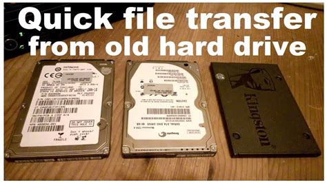 How to connect an external old hard drive - YouTube