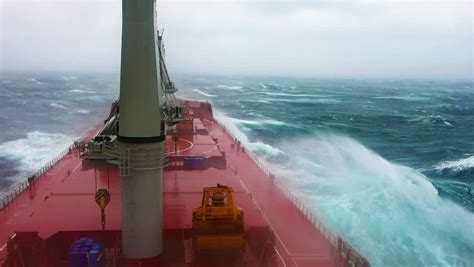 cargo ship sailing through violent storm Stock Footage Video (100% Royalty-free) 1008193348 ...