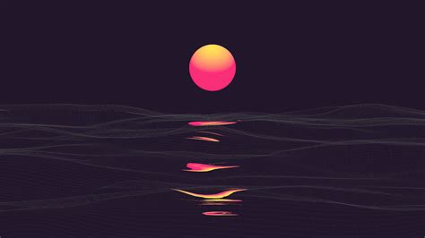 3840x2160 Retrowave Sunrise Reflection Clear Sky 4k 4K ,HD 4k ...