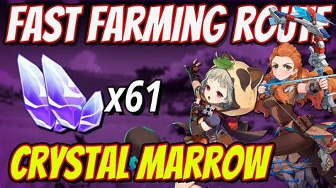 Crystal Marrow 61 Locations FAST FARMING ROUTE | Genshin Impact 2.0 - YouTube