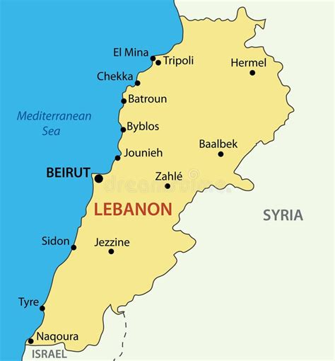 Israel Lebanese Wall Map