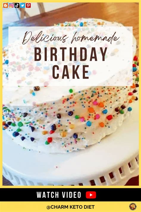 You WILL SURPRISE - This Keto Birthday Cake Recipe! | Homemade birthday ...