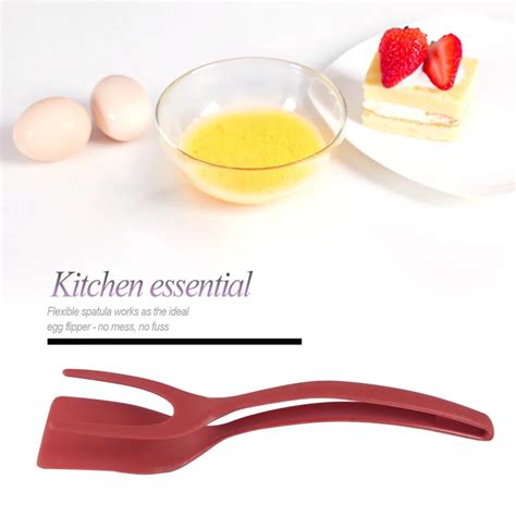 Aliexpress.com : Buy Silicone Egg Spatula flipper 2 IN 1 Grip and Flip Spatula Pancake Rench ...