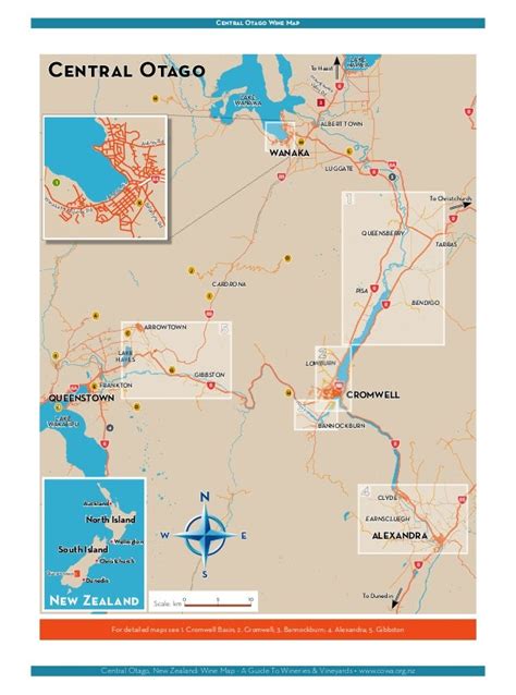 Central Otago Wine Map