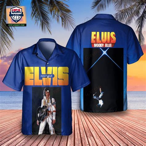 [Available] Elvis Presley Moody Blue Album Hawaiian Shirt - Usalast