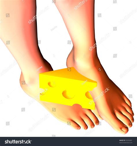 3d Rendering Feet Cheese Illustration Stock Illustration 59256991 ...