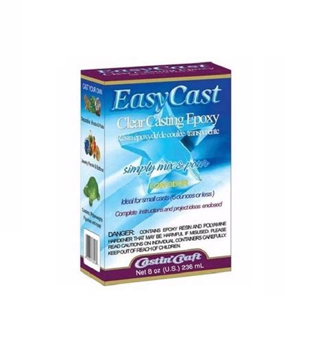 EASY CAST Clear Casting Epoxy Resin Mix 8 oz 2 Part Mix | Etsy