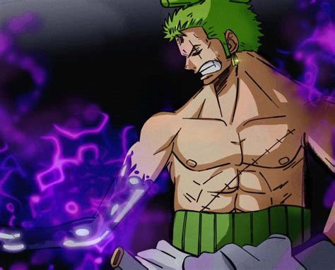 Download Zoro Wano Purple Hand Wallpaper | Wallpapers.com