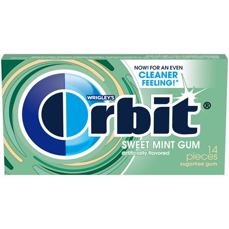 ORBIT Sweet Mint Sugarfree Chewing Gum, 14 Piece Single Pack | Orbit Gum