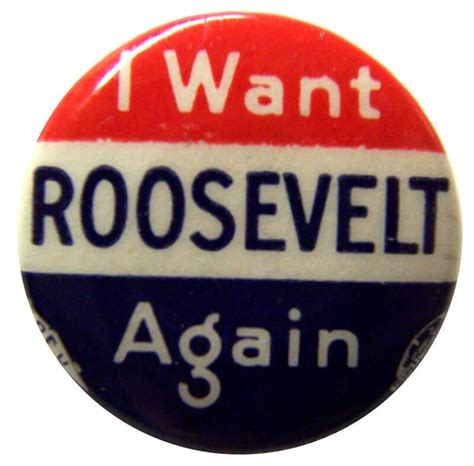 Roosevelt Campaign Button, 1936 – Works – Franklin D. Roosevelt Presidential Library and Museum
