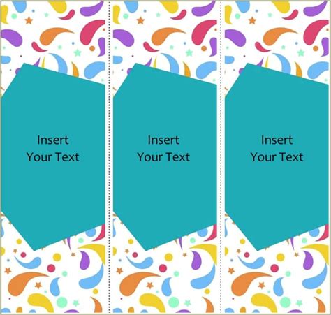 Free Printable Bookmark Templates For Teachers - Resume Example Gallery