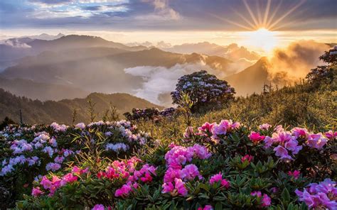 Mountain Sunrise Beautiful Landscape Wallpaper for desktop in high ...