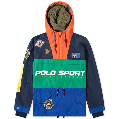 Polo Ralph Lauren Polo Sport Sportsman Patched Hooded Jacket Navy, Green & Sapphire | END.