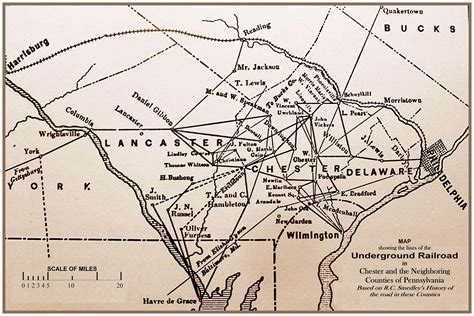 Harriet Tubman Underground Railroad Map