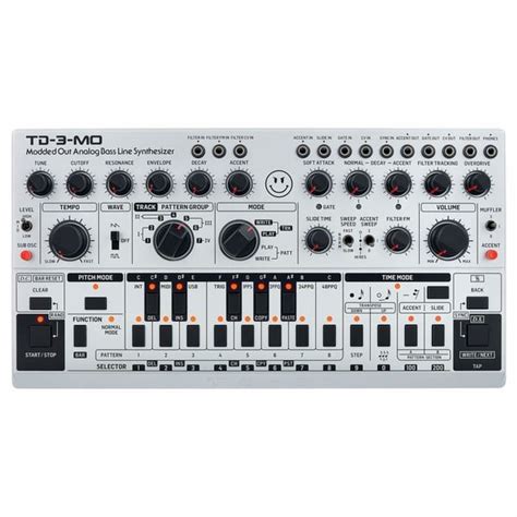 Behringer TD-3-MO Modded Out Analogue Bass Line Synthesizer, Silver ...