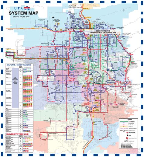 Utah Transit Authority system map, July 2008 | How the syste… | Flickr