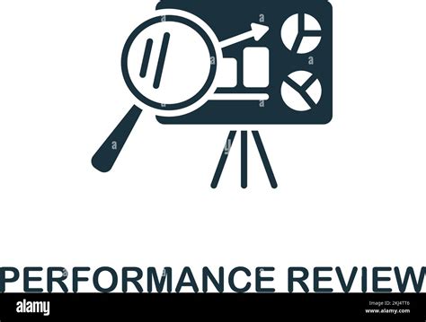 Performance Review icon. Monochrome simple Talent Development icon for templates, web design and ...