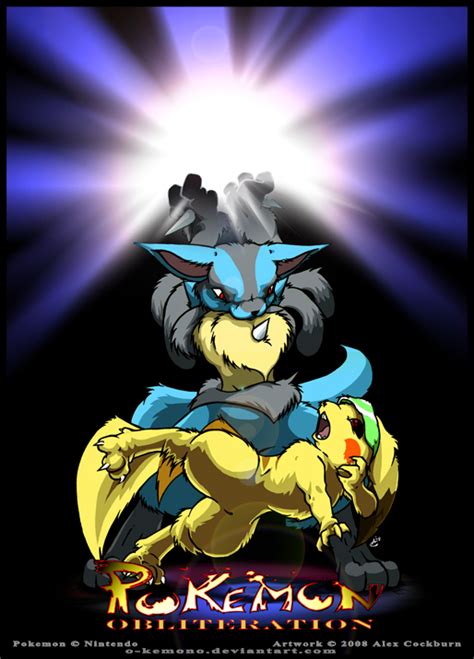 Lucario and Pikachu by o-kemono on DeviantArt