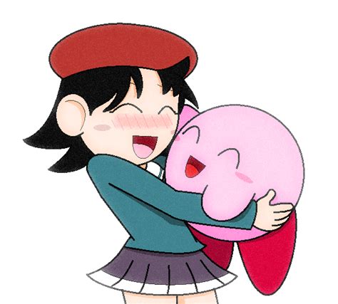 Kirby and Adeleine - Hugging by JBX9001 on DeviantArt